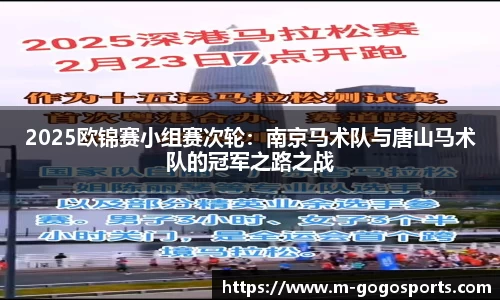 2025欧锦赛小组赛次轮：南京马术队与唐山马术队的冠军之路之战